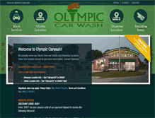 Tablet Screenshot of olympiccarwash.com